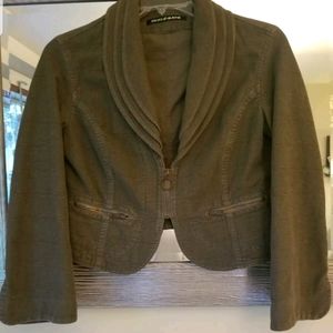 Vintage 90s DKNY Jeans 100% Cotton plaid zip blazer jacket